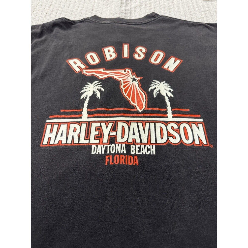 Vintage 1993 Harley Davidson Single Stitch FAREWELL ROBISON'S Daytona Shirt Sz L - Picture 13 of 13